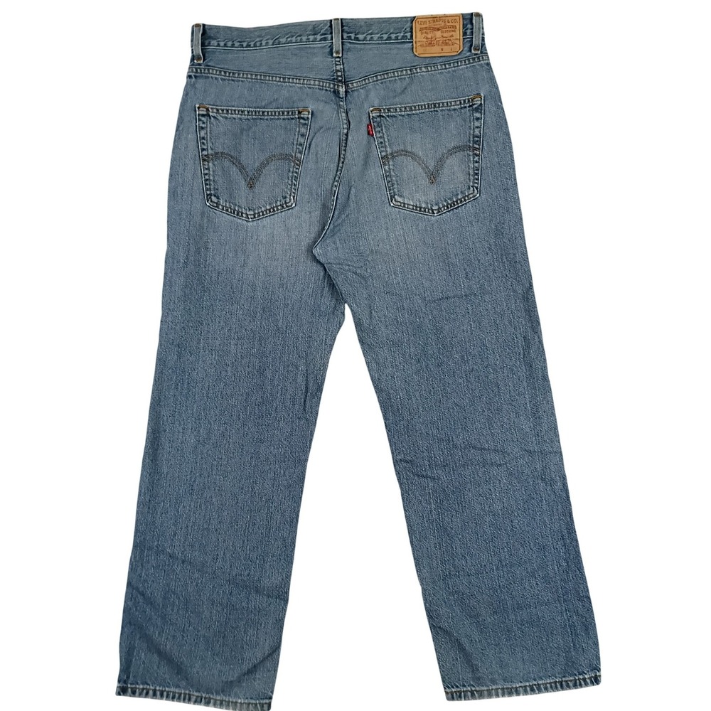 Vintage Levi 569 Loose Straight Jeans Mens 36x31 Light Wash Skate Baggy Y2K